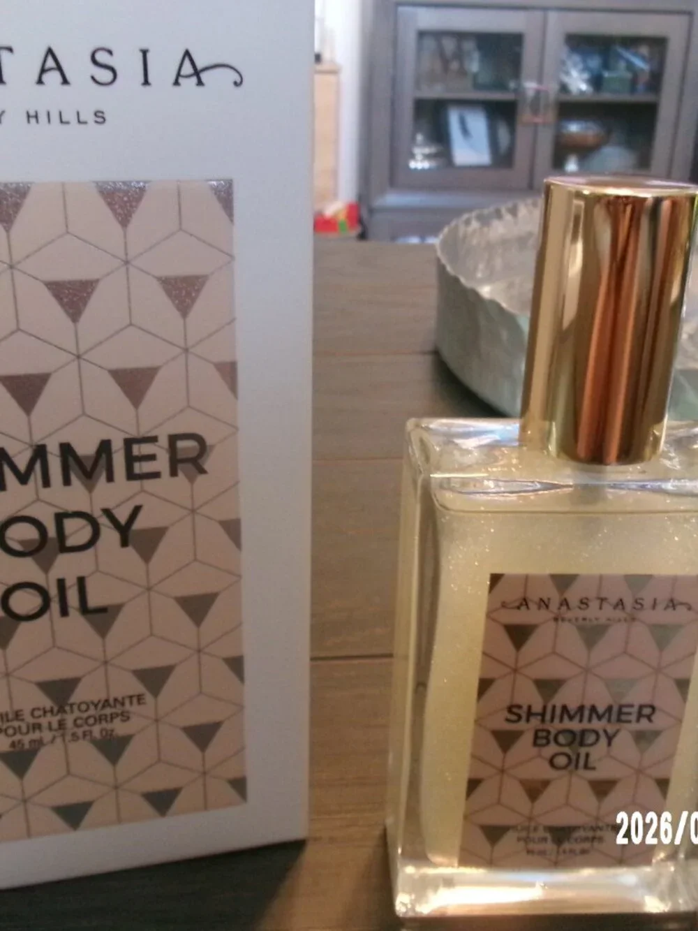 Anastasia Beverly Hills Shimmer Body Oil 1.5 oz / 45 mL # WHITE NIB!
